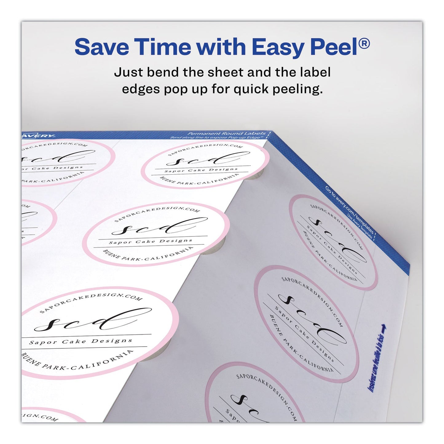 Column Id Label Printable Self-Adhesive Permanent ID Labels w/Sure Feed, 0.75