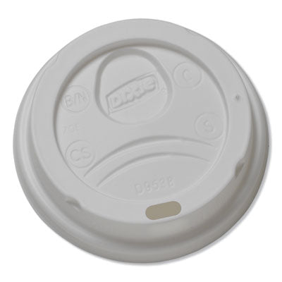 DIXIE FOOD SERVICE Dome Hot Drink Lids, Fits 8 oz Cups, White, 100/Sleeve, 10 Sleeves/Carton - OrdermeInc