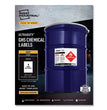 UltraDuty GHS Chemical Waterproof and UV Resistant Labels, 8.5 x 11, White, 50/Box OrdermeInc OrdermeInc