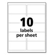 AVERY PRODUCTS CORPORATION UltraDuty GHS Chemical Waterproof and UV Resistant Labels, 2 x 4, White, 10/Sheet, 50 Sheets/Pack