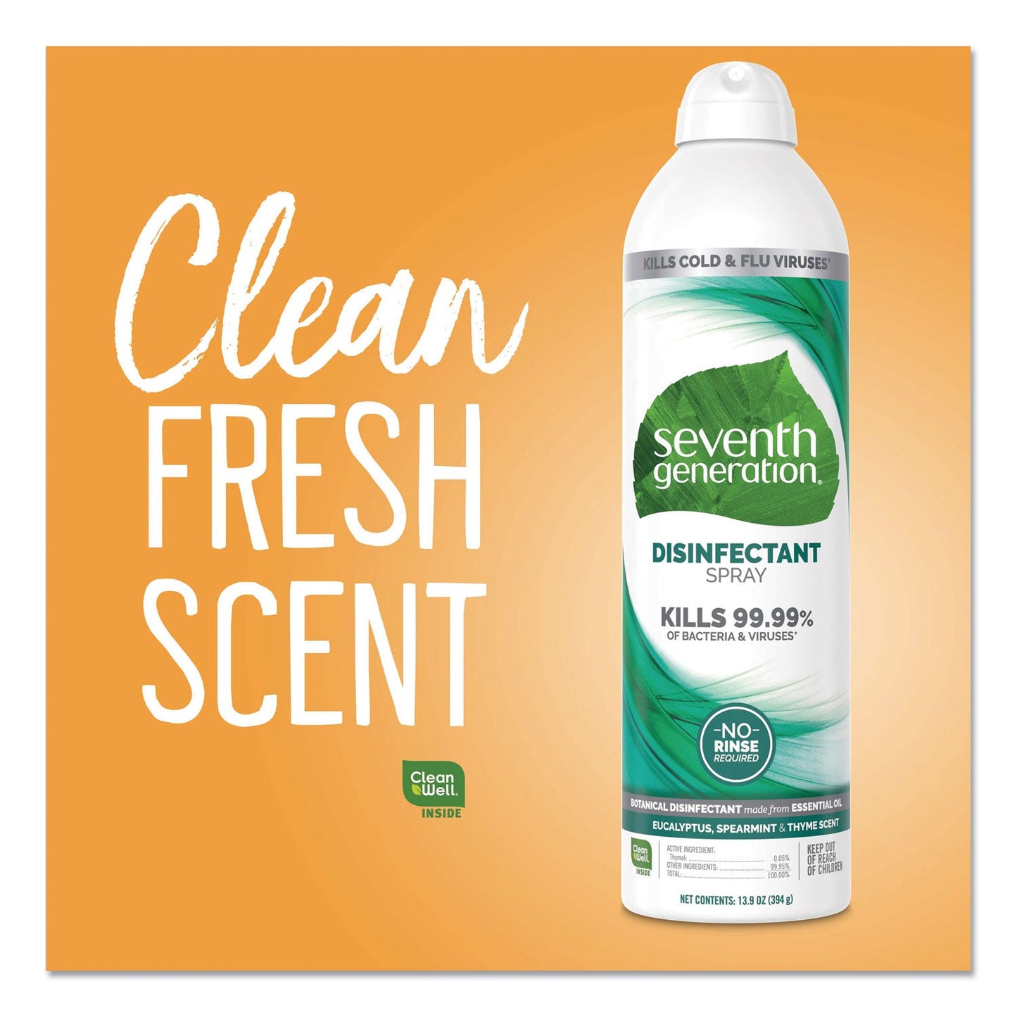 Disinfectant Sprays, Eucalyptus/Spearmint/Thyme, 13.9 oz Spray Bottle, 8/Carton - OrderMe