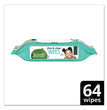 Free and Clear Baby Wipes, 7 x 7, Unscented, White, 64/Flip-Top Pack - OrdermeInc