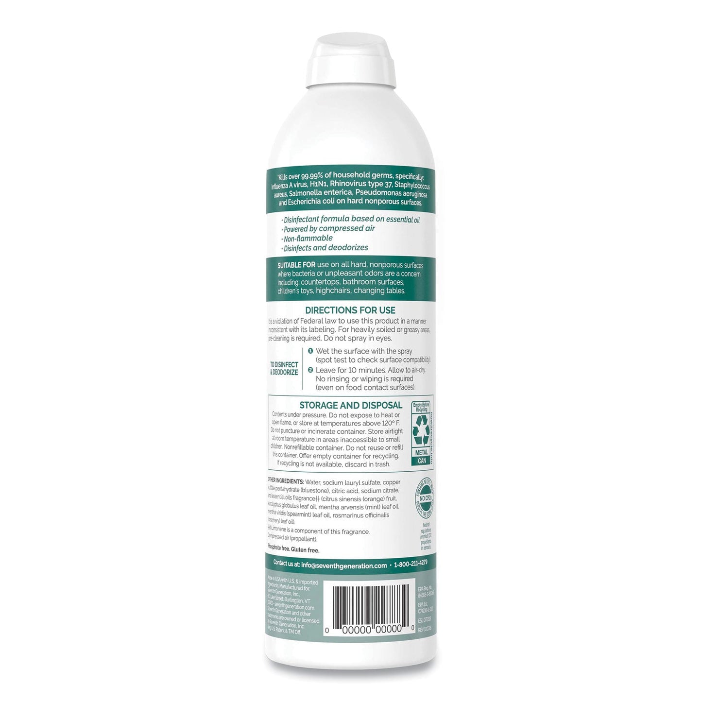 Disinfectant Sprays, Eucalyptus/Spearmint/Thyme, 13.9 oz Spray Bottle, 8/Carton - OrderMe