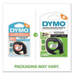 DYMO LetraTag Paper Label Tape Cassettes, 0.5" x 13 ft, White, 2/Pack
