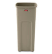 Untouchable Square Waste Receptacle, 23 gal, Plastic, Beige OrdermeInc OrdermeInc