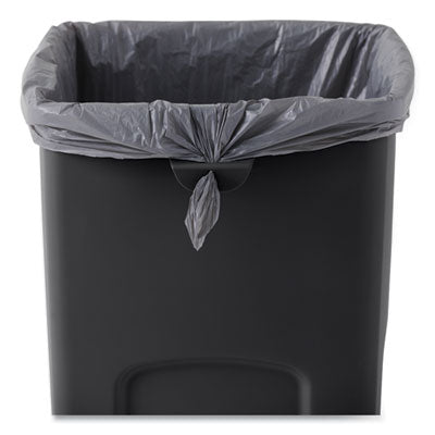 Untouchable Square Waste Receptacle, 23 gal, Plastic, Black OrdermeInc OrdermeInc