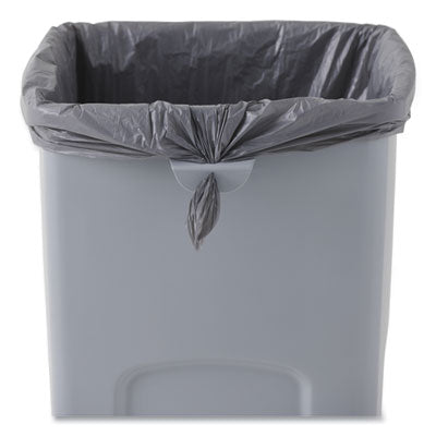 Untouchable Square Waste Receptacle, 23 gal, Plastic, Gray OrdermeInc OrdermeInc