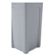 Untouchable Square Waste Receptacle, 23 gal, Plastic, Gray OrdermeInc OrdermeInc