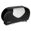 Twin 9" Jumbo Bath Tissue Dispenser, Summit, 20.07 x 5.88 x 11.9, Black/Faux Stainless Steel OrdermeInc OrdermeInc