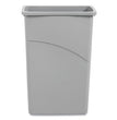 Slim Waste Container, 23 gal, Plastic, Gray OrdermeInc OrdermeInc