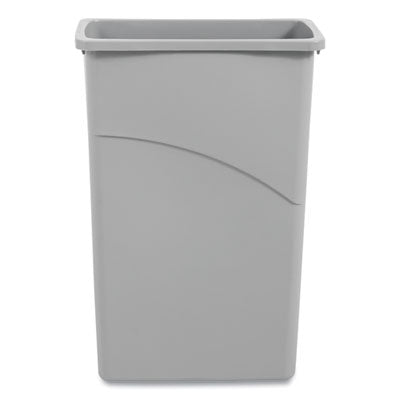 Slim Waste Container, 23 gal, Plastic, Gray OrdermeInc OrdermeInc