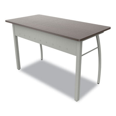 Trento Line Rectangular Desk, 47.25" x 23.63" x 29.5", Mocha/Gray OrdermeInc OrdermeInc