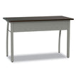 Trento Line Rectangular Desk, 47.25" x 23.63" x 29.5", Mocha/Gray OrdermeInc OrdermeInc