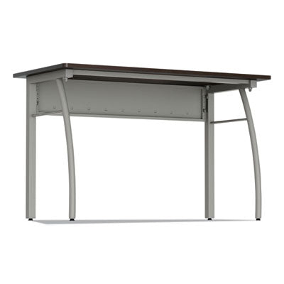 Trento Line Rectangular Desk, 47.25" x 23.63" x 29.5", Mocha/Gray OrdermeInc OrdermeInc