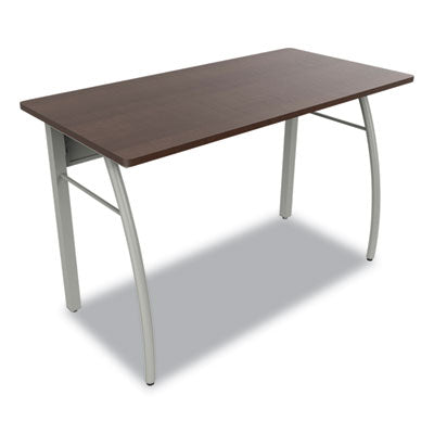 Trento Line Rectangular Desk, 47.25" x 23.63" x 29.5", Mocha/Gray OrdermeInc OrdermeInc