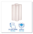 Boardwalk® Recycled Low-Density Polyethylene Can Liners, 56 gal, 1.1 mil, 43" x 47", Clear, 10 Bags/Roll, 10 Rolls/Carton OrdermeInc OrdermeInc