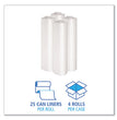 Recycled Low-Density Polyethylene Can Liners, 33 gal, 1.4 mil, 33" x 39", Clear, 10 Bags/Roll, 10 Rolls/Carton OrdermeInc OrdermeInc