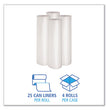 Recycled Low-Density Polyethylene Can Liners, 60 gal, 1.1 mil, 38" x 58", Clear, 10 Bags/Roll, 10 Rolls/Carton OrdermeInc OrdermeInc