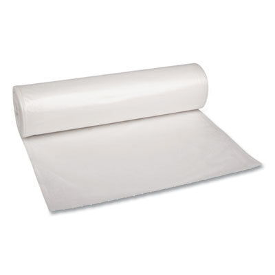 Recycled Low-Density Polyethylene Can Liners, 60 gal, 1.1 mil, 38" x 58", Clear, 10 Bags/Roll, 10 Rolls/Carton OrdermeInc OrdermeInc