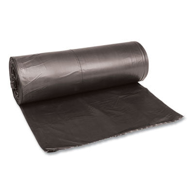 Low-Density Waste Can Liners, 60 gal, 0.65 mil, 38" x 58", Black, 25 Bags/Roll, 4 Rolls/Carton OrdermeInc OrdermeInc