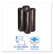 Boardwalk® Low-Density Waste Can Liners, 56 gal, 0.6 mil, 43" x 47", Black, 25 Bags/Roll, 4 Rolls/Carton OrdermeInc OrdermeInc
