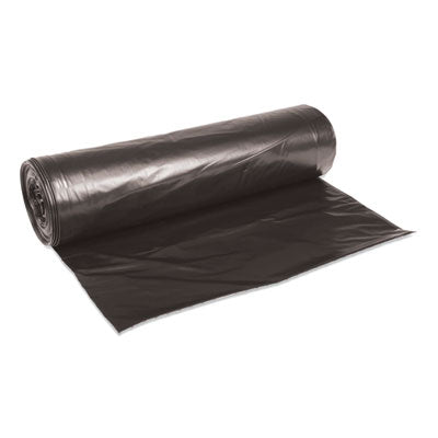 Boardwalk® Low-Density Waste Can Liners, 56 gal, 0.6 mil, 43" x 47", Black, 25 Bags/Roll, 4 Rolls/Carton OrdermeInc OrdermeInc