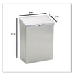 HOSPECO Wall Mount Sanitary Napkin Receptacle, Stainless Steel - OrdermeInc