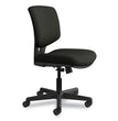 HON COMPANY Volt Series Leather Task Chair with Synchro-Tilt, Supports Up to 250 lb, 18" to 22.25" Seat Height, Black