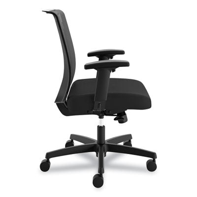 HON COMPANY Convergence Mid-Back Task Chair, Synchro-Tilt and Seat Glide, Supports Up to 275 lb, Black - OrdermeInc