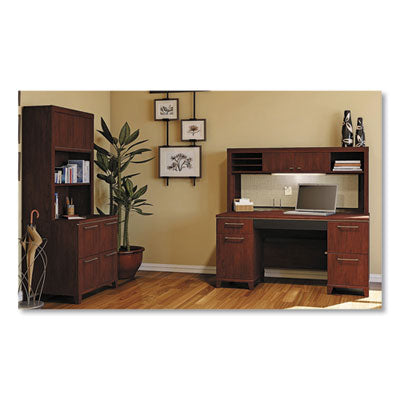 Enterprise Collection Double Pedestal Desk, 60" x 28.63" x 29.75", Harvest Cherry, (Box 1 of 2) OrdermeInc OrdermeInc