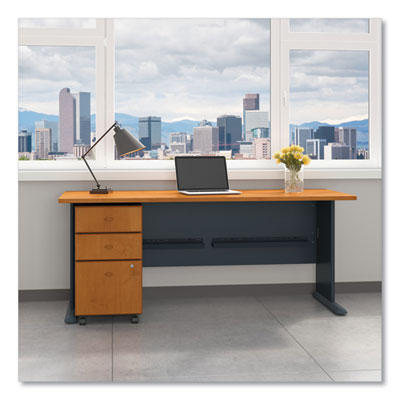 Enterprise Collection Double Pedestal Desk, 70.13" x 28.63" x 29.75", Harvest Cherry, (Box 2 of 2) OrdermeInc OrdermeInc