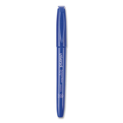 Pen-Style Permanent Marker, Fine Bullet Tip, Blue, Dozen OrdermeInc OrdermeInc