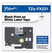 Brother P-Touch® Flexible ID Tape, 0.47" x 26.2 ft, Black on White OrdermeInc OrdermeInc