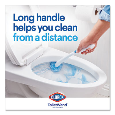 Disinfecting ToiletWand Refill Heads, Blue/White, 10/Pack, 6 Packs/Carton OrdermeInc OrdermeInc