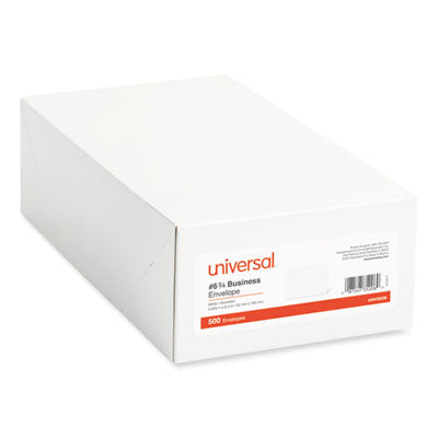 Universal® Open-Side Business Envelope, #6 3/4, Square Flap, Gummed Closure, 3.63 x 6.5, White, 500/Box OrdermeInc OrdermeInc