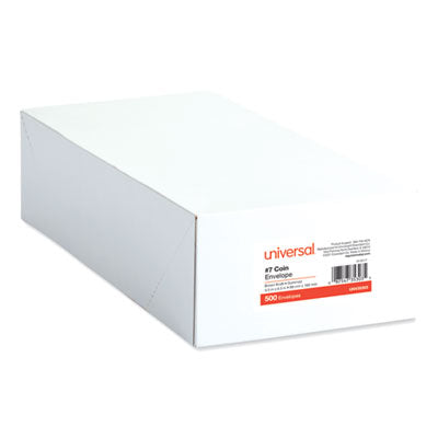 Universal® Kraft Coin Envelope, #7, Round Flap, Gummed Closure, 3.5 x 6.5, Light Brown Kraft, 500/Box OrdermeInc OrdermeInc