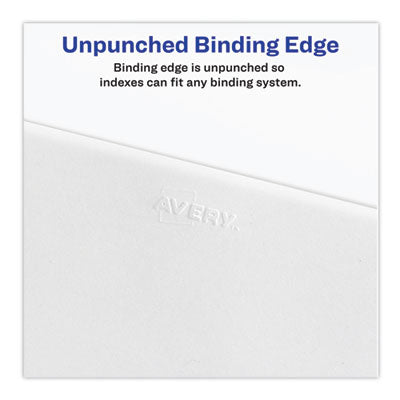 Preprinted Legal Exhibit Side Tab Index Dividers, Avery Style, 10-Tab, 17, 11 x 8.5, White, 25/Pack, (1017) OrdermeInc OrdermeInc