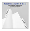 Preprinted Legal Exhibit Side Tab Index Dividers, Avery Style, 10-Tab, 17, 11 x 8.5, White, 25/Pack, (1017) OrdermeInc OrdermeInc