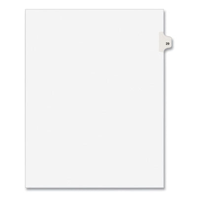 Preprinted Legal Exhibit Side Tab Index Dividers, Avery Style, 10-Tab, 29, 11 x 8.5, White, 25/Pack OrdermeInc OrdermeInc