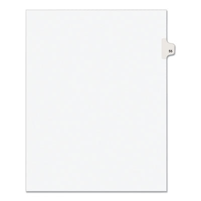 Preprinted Legal Exhibit Side Tab Index Dividers, Avery Style, 10-Tab, 55, 11 x 8.5, White, 25/Pack, (1055) OrdermeInc OrdermeInc