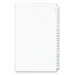 Preprinted Legal Exhibit Side Tab Index Dividers, Avery Style, 25-Tab, 1 to 25, 14 x 8.5, White, 1 Set, (1430) - OrdermeInc