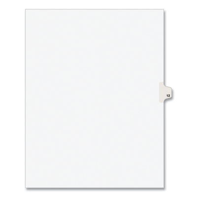 Preprinted Legal Exhibit Side Tab Index Dividers, Avery Style, 10-Tab, 12, 11 x 8.5, White, 25/Pack OrdermeInc OrdermeInc