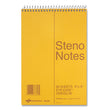 REDIFORM OFFICE PRODUCTS Standard Spiral Steno Pad, Gregg Rule, Brown Cover, 60 Eye-Ease Green 6 x 9 Sheets - OrdermeInc