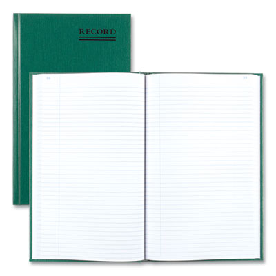 National® Emerald Series Account Book, Green Cover, 12.25 x 7.25 Sheets, 500 Sheets/Book OrdermeInc OrdermeInc
