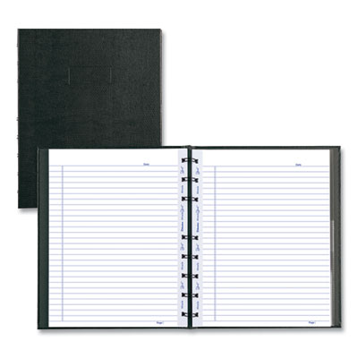 MiracleBind Notebook, 1-Subject, Medium/College Rule, Black Cover, (75) 9.25 x 7.25 Sheets - OrdermeInc