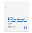 REDIFORM OFFICE PRODUCTS Engineering and Science Notebook, Quadrille Rule (10 sq/in), White Cover, (60) 11 x 8.5 Sheets - OrdermeInc