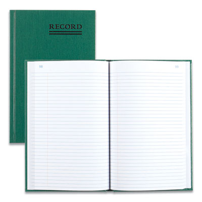 Emerald Series Account Book, Green Cover, 9.63 x 6.25 Sheets, 200 Sheets/Book - OrdermeInc