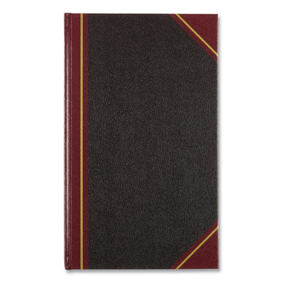 REDIFORM OFFICE PRODUCTS Texthide Eye-Ease Record Book, Black/Burgundy/Gold Cover, 14.25 x 8.75 Sheets, 300 Sheets/Book - OrdermeInc