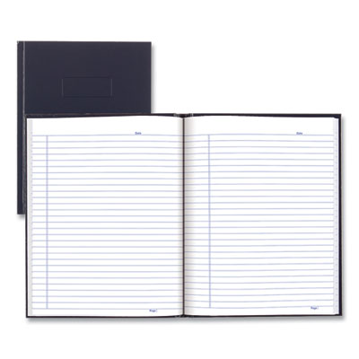 Blueline® Business Notebook with Self-Adhesive Labels, 1-Subject, Medium/College Rule, Blue Cover, (192) 9.25 x 7.25 Sheets - OrdermeInc
