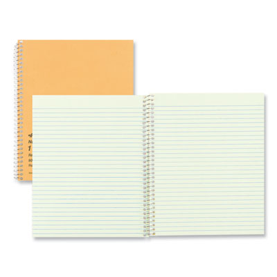 REDIFORM OFFICE PRODUCTS Single-Subject Wirebound Notebooks, Narrow Rule, Brown Paperboard Cover, (80) 8.25 x 6.88 Sheets - OrdermeInc